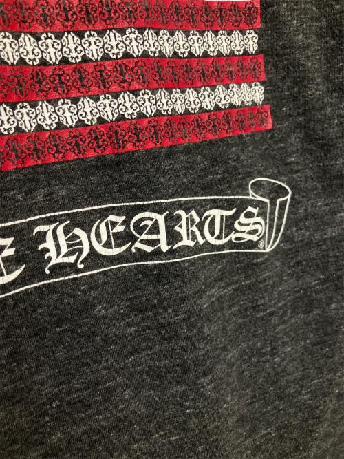 CHROME HEARTS（クロムハーツ）CHROME HEARTS (クロムハーツ) American Flag Dagger V-neck Tee グレー サイズ:Mの古着・服飾アイテム