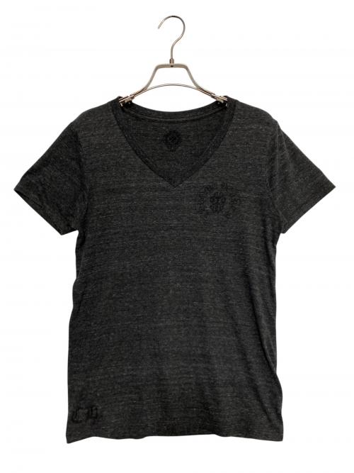 CHROME HEARTS（クロムハーツ）CHROME HEARTS (クロムハーツ) American Flag Dagger V-neck Tee グレー サイズ:Mの古着・服飾アイテム