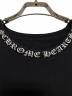 中古・古着 CHROME HEARTS (クロムハーツ) Neck Logo S/S Tee ブラック サイズ:L：65000円