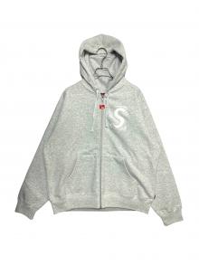 SUPREME（シュプリーム）の古着「24FW S Logo Zip Up Hooded Sweatshirt ( エス ロゴ ジップアップ フーデッド スウェットシャツ )」｜グレー