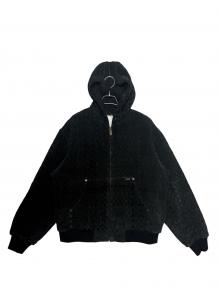 SUPREME（シュプリーム）の古着「26FW Woven Suede Hooded Work Jacket ( ウーブン スエード フーデッド ワーク ジャケット )」｜ブラック