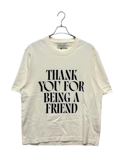 AMI Alexandre Mattiussi（アミアレクサンドルマテュッシ）AMI Alexandre Mattiussi (アミアレクサンドルマテュッシ) コットン シグネチャー プリントTシャツ ホワイト サイズ:Lの古着・服飾アイテム