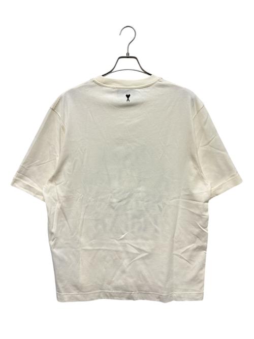 AMI Alexandre Mattiussi（アミアレクサンドルマテュッシ）AMI Alexandre Mattiussi (アミアレクサンドルマテュッシ) コットン シグネチャー プリントTシャツ ホワイト サイズ:Lの古着・服飾アイテム
