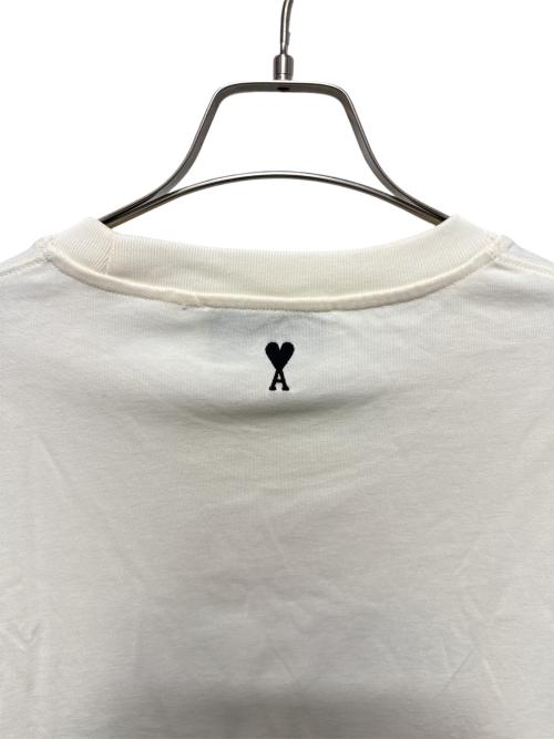 AMI Alexandre Mattiussi（アミアレクサンドルマテュッシ）AMI Alexandre Mattiussi (アミアレクサンドルマテュッシ) コットン シグネチャー プリントTシャツ ホワイト サイズ:Lの古着・服飾アイテム