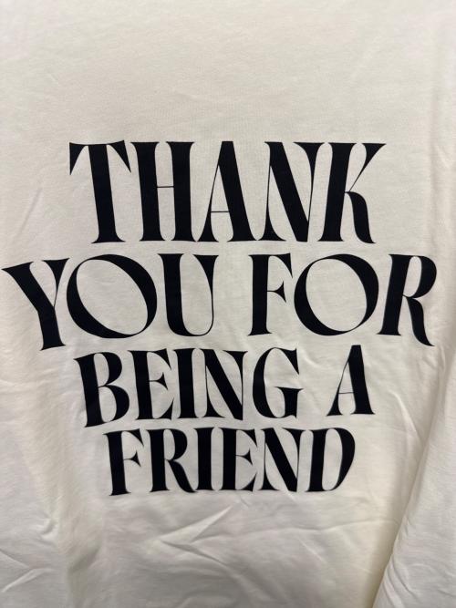 AMI Alexandre Mattiussi（アミアレクサンドルマテュッシ）AMI Alexandre Mattiussi (アミアレクサンドルマテュッシ) コットン シグネチャー プリントTシャツ ホワイト サイズ:Lの古着・服飾アイテム
