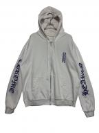 CHROME HEARTSクロムハーツ）の古着「Vertical Logo Zip Up Hoodie」｜ホワイト