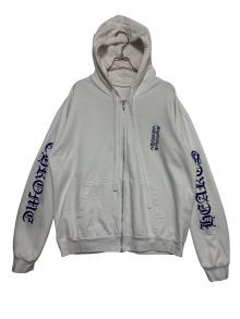 CHROME HEARTS（クロムハーツ）の古着「Vertical Logo Zip Up Hoodie」｜ホワイト