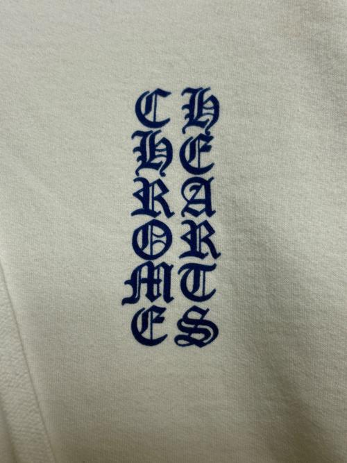CHROME HEARTS（クロムハーツ）CHROME HEARTS (クロムハーツ) Vertical Logo Zip Up Hoodie ホワイト サイズ:Lの古着・服飾アイテム