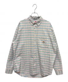 SUPREME（シュプリーム）の古着「25FW Loose Fit Flannel Oxford Shirt」｜ピンク×ブルー