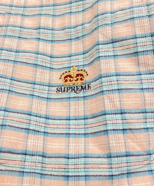SUPREME（シュプリーム）SUPREME (シュプリーム) 25FW Loose Fit Flannel Oxford Shirt ピンク×ブルー サイズ:Sの古着・服飾アイテム