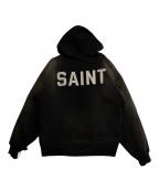 SAINT MICHAEL×BerBerJinセントマイケル×ベルベルジン）の古着「BB_DBL FACE HOODIE/SAINT/BLACK」｜グレー
