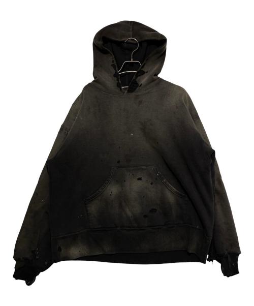 SAINT MICHAEL（セントマイケル）SAINT MICHAEL (セントマイケル) BerBerJin (ベルベルジン) BB_DBL FACE HOODIE/SAINT/BLACK グレー サイズ:XLの古着・服飾アイテム