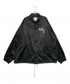 WTAPSダブルタップス）の古着「CHIEF/JACKET/CTRY.SATIN. LEAGUE」｜ブラック