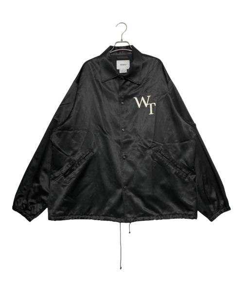 WTAPS（ダブルタップス）WTAPS (ダブルタップス) CHIEF/JACKET/CTRY.SATIN. LEAGUE ブラック サイズ:4の古着・服飾アイテム
