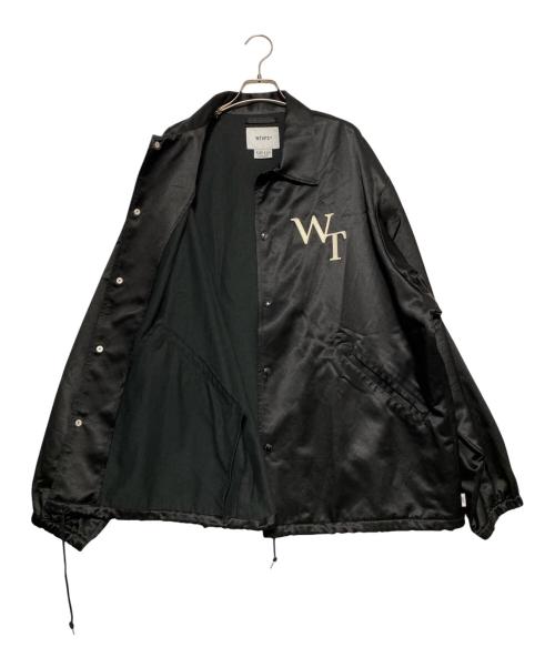 WTAPS（ダブルタップス）WTAPS (ダブルタップス) CHIEF/JACKET/CTRY.SATIN. LEAGUE ブラック サイズ:4の古着・服飾アイテム