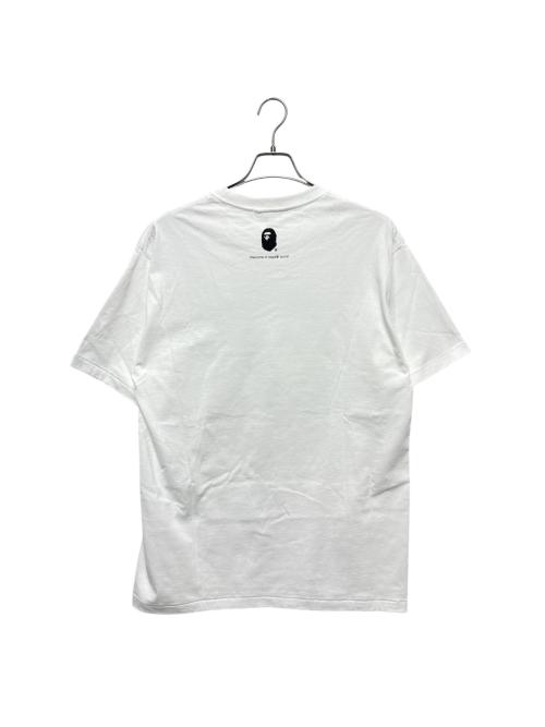 A BATHING APE（アベイシングエイプ）A BATHING APE (アベイシングエイプ) BAPE CARD BIG APE HEAD TEE ホワイト サイズ:XLの古着・服飾アイテム