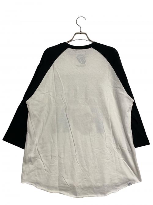 Hysteric Glamour（ヒステリックグラマー）Hysteric Glamour (ヒステリックグラマー) HAVE MORE FUN 七分袖Tシャツ ホワイト×ブラック サイズ:XLの古着・服飾アイテム