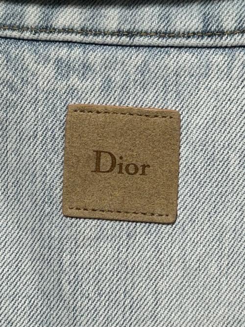 Dior（ディオール）DIOR (ディオール) コットンツイル ショートスリーブシャツ スカイブルー サイズ:Lの古着・服飾アイテム