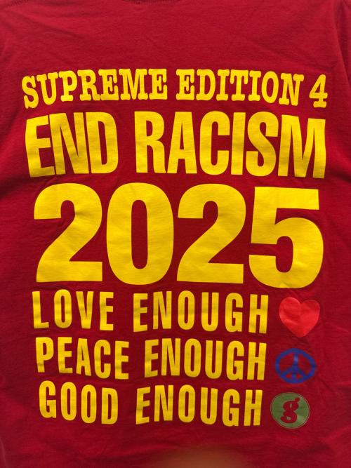 SUPREME（シュプリーム）SUPREME (シュプリーム) GOODENOUGH End Racism Tee レッド サイズ:Lの古着・服飾アイテム