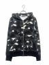 A BATHING APE（アベイシングエイプ）の古着「シャークパーカー」｜ブラック×グレー