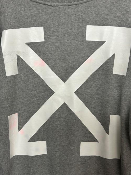 MONCLER（モンクレール）MONCLER (モンクレール) OFFWHITE (オフホワイト) スウェット グレー サイズ:Mの古着・服飾アイテム
