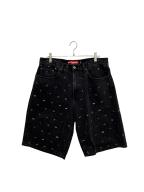 SUPREMEシュプリーム）の古着「26SS Stars Studded Baggy Denim Short」｜ブラック