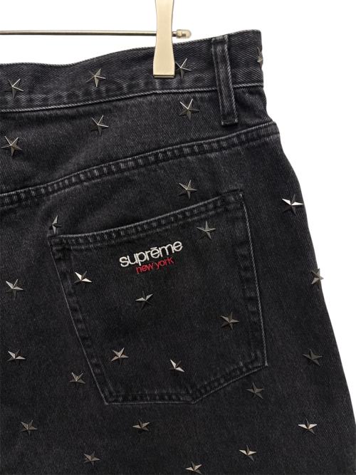 SUPREME（シュプリーム）SUPREME (シュプリーム) 26SS Stars Studded Baggy Denim Short ブラック サイズ:36の古着・服飾アイテム