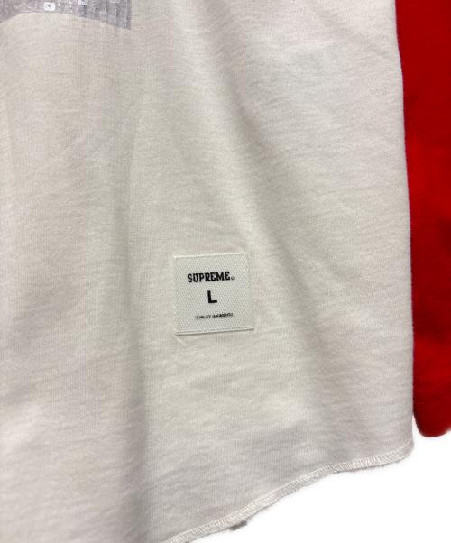 SUPREME（シュプリーム）SUPREME (シュプリーム) 26FW Larry Clark Sequin Raglan L/S Top ホワイト×レッド サイズ:Lの古着・服飾アイテム