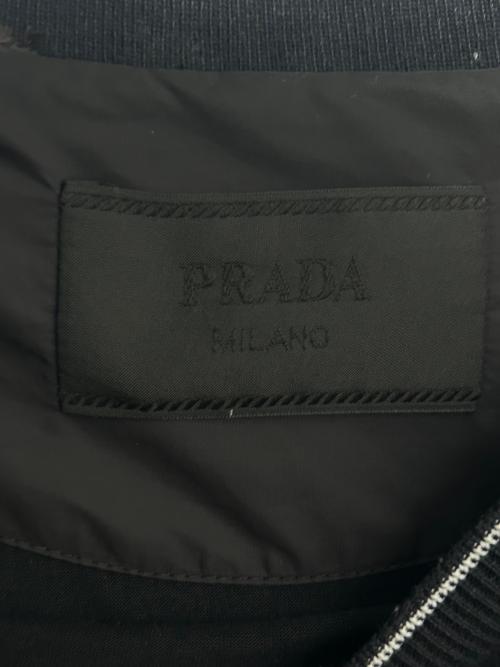 PRADA（プラダ）PRADA (プラダ) 22SS トライアングルプレートナイロンポケットオーバーサイズ半袖Tシャツ ブラック サイズ:XSの古着・服飾アイテム