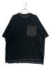 PRADA（プラダ）の古着「22SS トライアングルプレートナイロンポケットオーバーサイズ半袖Tシャツ」｜ブラック