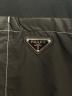 中古・古着 PRADA (プラダ) 22SS トライアングルプレートナイロンポケットオーバーサイズ半袖Tシャツ ブラック サイズ:XS：40000円