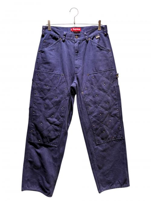 SUPREME（シュプリーム）SUPREME (シュプリーム) b.b.Simon (ビービーサイモン) Quilted Double Knee Painter Pant ブルー サイズ:30の古着・服飾アイテム