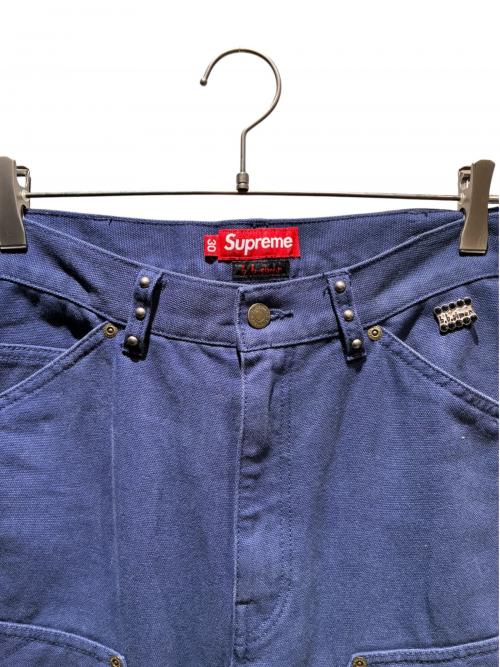 SUPREME（シュプリーム）SUPREME (シュプリーム) b.b.Simon (ビービーサイモン) Quilted Double Knee Painter Pant ブルー サイズ:30の古着・服飾アイテム