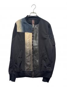 DRKSHDW（ダークシャドウ）の古着「Patchwork Bomber Jacket」｜ブラック