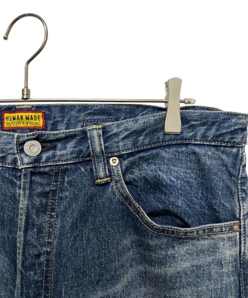 HUMAN MADE（ヒューマンメイド）HUMAN MADE (ヒューマンメイド) STRAIGHT DENIM PANTS FUTURE インディゴ サイズ:36の古着・服飾アイテム