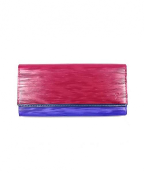 LOUIS VUITTON（ルイ ヴィトン）LOUIS VUITTON (ルイヴィトン) エピポルトフォイユ フロール レッド×パープル×ネイビー サイズ:- エピ M60455 TS2185の古着・服飾アイテム