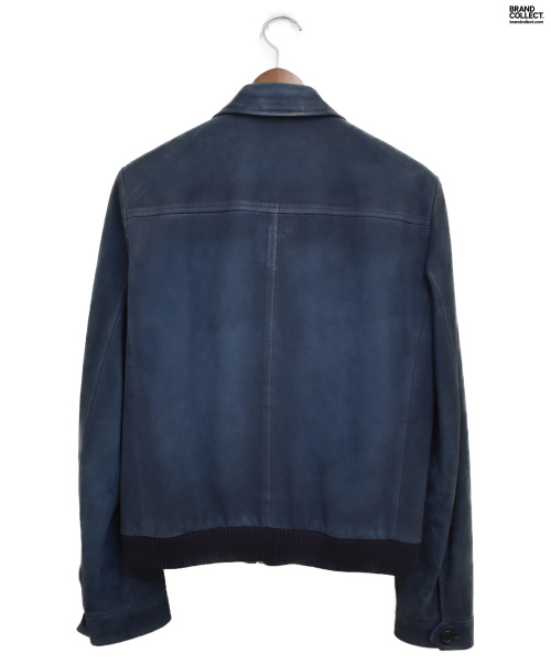 PRADA（プラダ）PRADA (プラダ) 17SS/スウェードレザーブルゾン ネイビー サイズ:46の古着・服飾アイテム