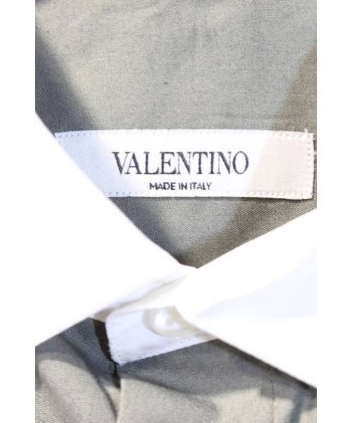 VALENTINO（ヴァレンティノ）VALENTINO (ヴァレンティノ) クレリックシャツ カーキ サイズ:39の古着・服飾アイテム