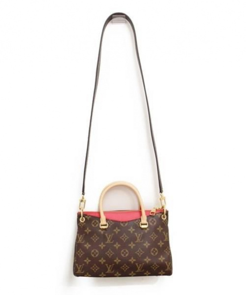 LOUIS VUITTON（ルイ ヴィトン）LOUIS VUITTON (ルイヴィトン) パラスBB ブラウン×レッド サイズ:- モノグラム M41241 CA0146の古着・服飾アイテム
