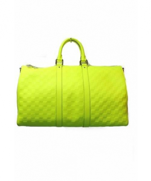 LOUIS VUITTON（ルイ ヴィトン）LOUIS VUITTON (ルイヴィトン) バンドリエール45/ボストンバッグ ライムイエロー サイズ:45 未使用品 ダミエ N41244 レザー FO0183の古着・服飾アイテム