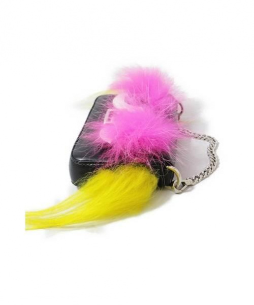 FENDI（フェンディ）FENDI (フェンディ) ミニショルダーバッグ ブラック マイクロバケット レザーの古着・服飾アイテム