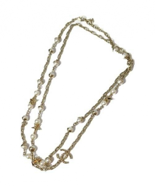 CHANEL（シャネル）CHANEL (シャネル) ココマークスターロングネックレス ゴールドの古着・服飾アイテム