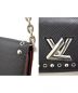 中古・古着 LOUIS VUITTON (ルイヴィトン) ツイストPM/チェーンショルダーバッグ ブラック サイズ:PM M62306　ウォレットチェーン：168000円