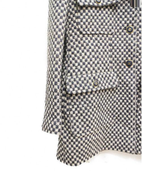 CHANEL（シャネル）CHANEL (シャネル) ヴィンテージココマークボタンジャケット ネイビー サイズ:42の古着・服飾アイテム