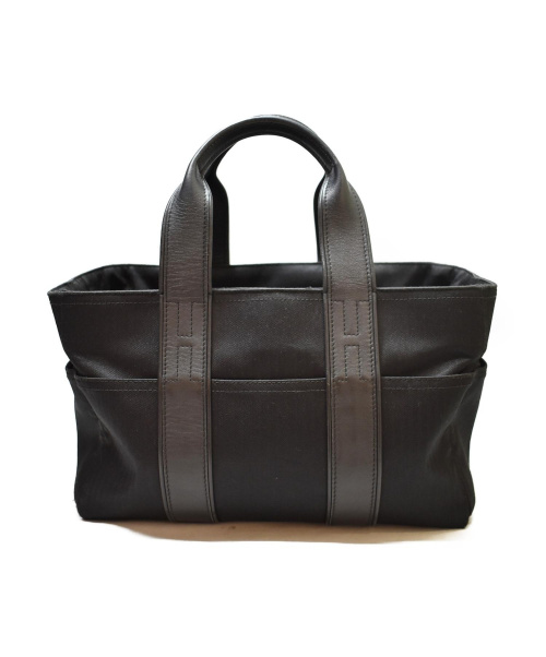 HERMES（エルメス）HERMES (エルメス) アカプルコPM/キャンバストートバッグ ブラック ■の古着・服飾アイテム