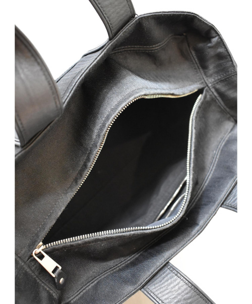 HERMES（エルメス）HERMES (エルメス) アカプルコPM/キャンバストートバッグ ブラック ■の古着・服飾アイテム