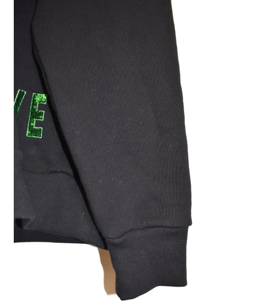 GUCCI（グッチ）GUCCI (グッチ) スパンコールタイガー装飾フーディー ブラック サイズ:XSの古着・服飾アイテム