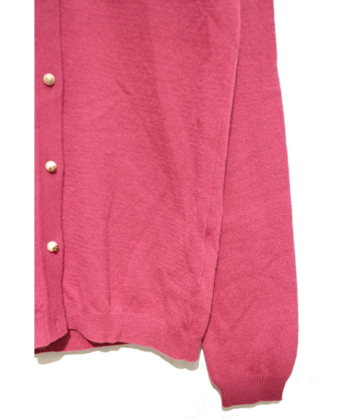 GUCCI（グッチ）GUCCI (グッチ) GGボタンカーディガン ショッキングピンク サイズ:Sの古着・服飾アイテム