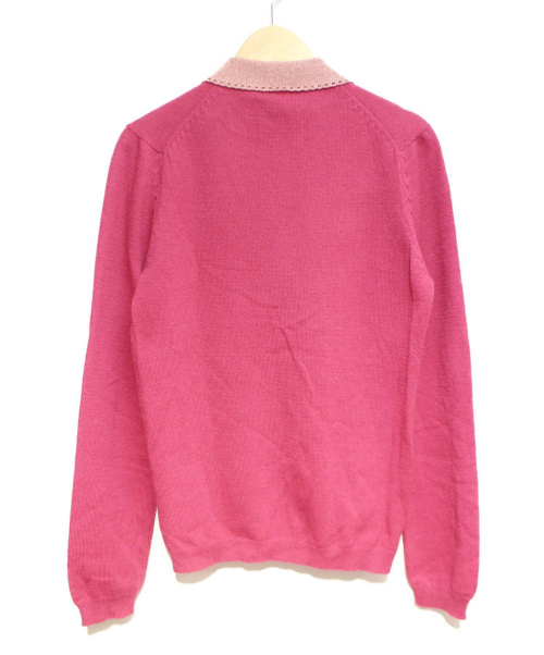 GUCCI（グッチ）GUCCI (グッチ) GGボタンカーディガン ショッキングピンク サイズ:Sの古着・服飾アイテム