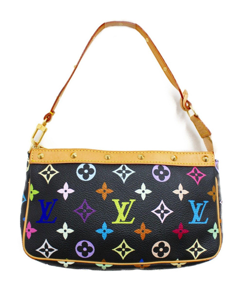 LOUIS VUITTON（ルイ ヴィトン）LOUIS VUITTON (ルイヴィトン) ポシェット・アクセソワール ブラック サイズ:- モノグラム・マルチカラー SL1003の古着・服飾アイテム